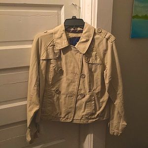 American Eagle Outfitters Tan Jacket Size L